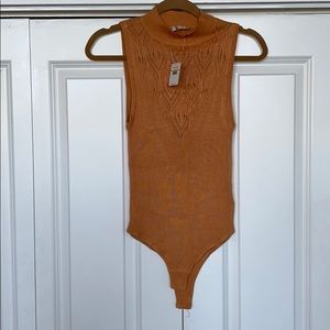 NWT Free People Tangerine bodysuit